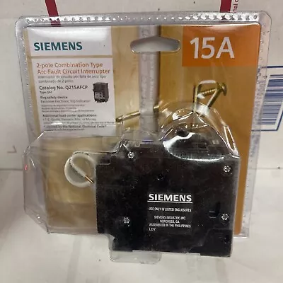Buy Siemens Q215AFC Circuit Breaker - Black • 59$