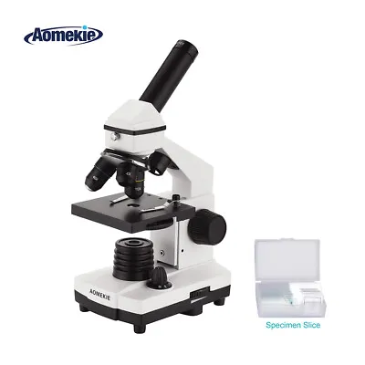 Buy Monocular Biological Microscope 64X-640X With LED With Slides For Students Kids • 58.99$