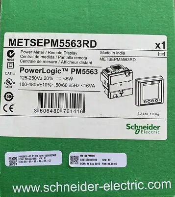 Buy SCHNEIDER ELECTRIC PowerLogic Power Meter METSEPM5563RD • 1,875$