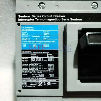 Buy 1PCS Siemens Sentron Circuit Breaker 3P 400A JXD63B400 NEW • 2,698.90$