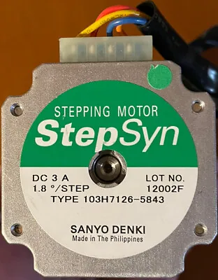 Buy New SANYO DENKI 103H7126-5843 Stepping Motor HARD TO FIND Part # • 125$