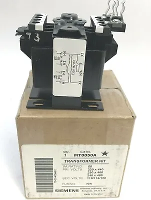 Buy Siemens Mt0050a Industrial Transformer Kit 50va • 54.99$