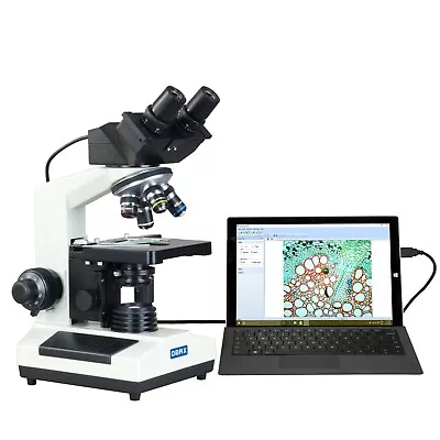 Buy OMAX 40X-2000X Binocular Compound Lab Microscope W Built-in 3.0MP DIGITAL CAMERA • 482.99$
