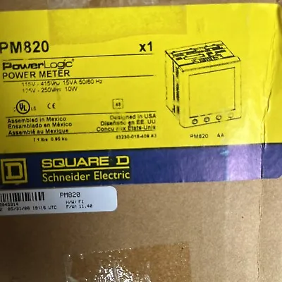 Buy PM820 Schneider Electric Power Meter  Square D • 350$