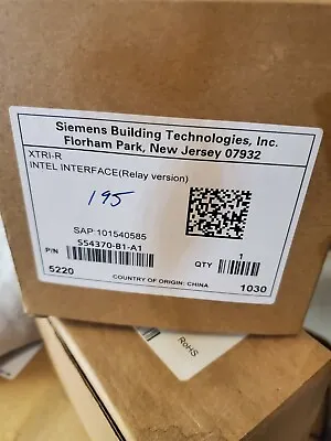 Buy SIEMENS XTRI-R Addressable Fire Alarm Module W/ Relay & Built In Isolation Part • 37.63$