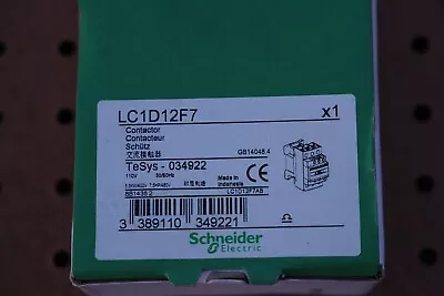 Buy Schneider Electric Lc1d12f7 Contractor 110v 50/60hz • 35$
