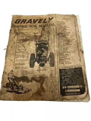Buy 1958 Gravely LI Yard Equipment Instruction Manual Tractor Rototiller Mower • 12.99$