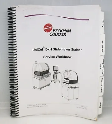 Buy Beckman Coulter UniCel DxH Slidemaker Stainer Service Workbook • 367.88$