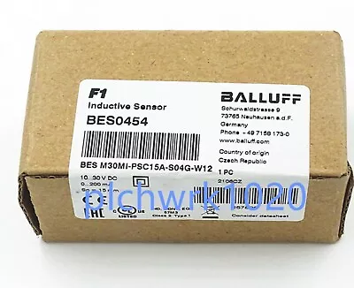 Buy 1 PCS NEW BALLUFF Approaches The Sensor BES M30MI-PSC15A-S04G-W12 BES0454 • 176.16$