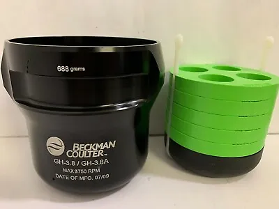 Buy Beckman GH-3.8/3.8A Centrifuge Swinging Buckets With 345371/345369 Tube Adapter • 268.95$