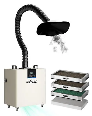 Buy OMTech 300W Fume Extractor 4 Stage Smoke Purifier For Welding Engraving Cutting • 259.99$