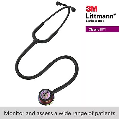 Buy 5870 Littmann Classic III Rainbow-Finish Chestpiece Monitoring Stethoscope With  • 156.50$