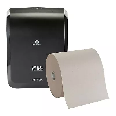 Buy PACIFIC BLUE ULTRA Mechanical Towel Dispenser Black W/paper Towel Roll P/N 59530 • 58.30$