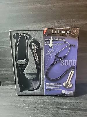 Buy 3M Littmann Model 3000 Electronic Digital Stethoscope Black Silver In Box Tested • 307.97$