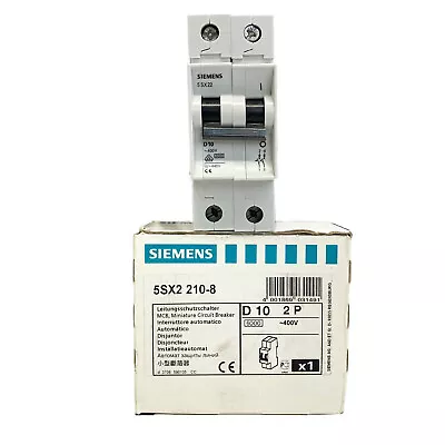 Buy Siemens 5SX2-210-8 400V Circuit Breaker USA Seller • 16.99$