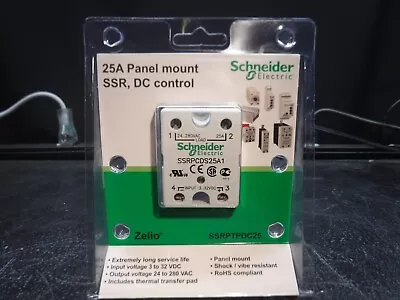 Buy Schneider Electric SSRPTPDC25 25A Panel Mount SSR DC Control • 19.99$