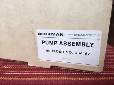 Buy Beckman Pump Assembly For Creatinine Urinalysis Analyzer (654162) (New!) • 200.99$