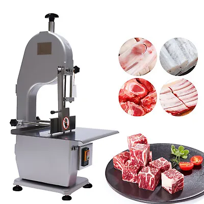 Buy 1500W Electric Meat Bone Saw Meat Bone Cutting Band Cutter Machine W/2 Saw Blade • 370.50$