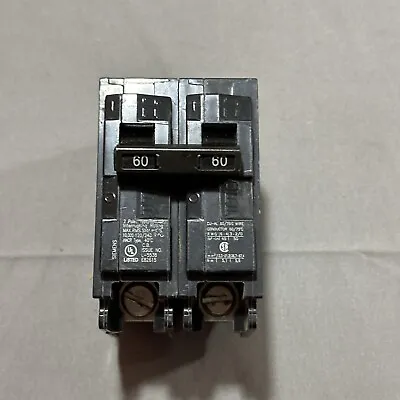 Buy Siemens Q260 60a Amp 2 Pole 240V Circuit Breaker - Black • 7.87$