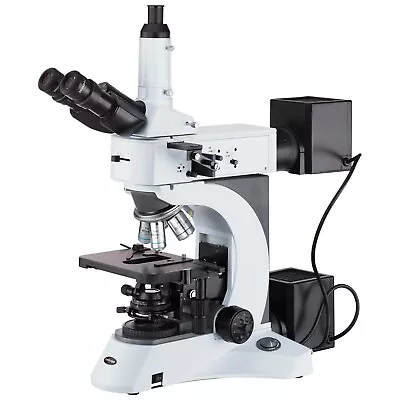 Buy Amscope 50X-2500X Darkfield Polarizing Metallurgical Microscope + 16MP Camera • 4,371.99$