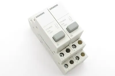 Buy 2x Siemens Sentron 5TE4800 Button 5TE4 800 Push Button 1S+1Ö 1NO+1NC 20A 230V AC • 20.41$