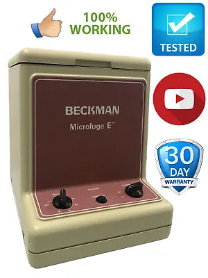 Buy Beckman Microfuge E Centrifuge Tested Fully Functional 348720 • 39$