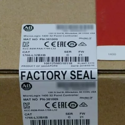 Buy NEW Factory Sealed Allen-Bradley 1766-L32BXB MicroLogix 1400 32 Point Controller • 485$