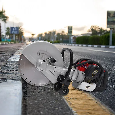 Buy 52cc Gas Powered 2 Stroke Cement Wet Dry Masonry Concrete Cut Off Saw With Blade • 243.90$