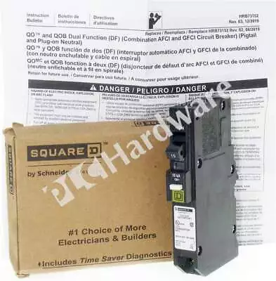 Buy New Schneider Electric QO115PCAFI Square-D Mini Circuit Breaker QO 15A 1-P • 24.40$