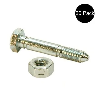 Buy (20) Shear Pin With Nuts Fits Ariens 53200500 Fits John Deere AM123342 • 22.99$
