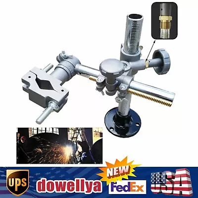 Buy 30mm/1.18 Inch Welding Torch Stand Holder Support Clamp Welding Positioner Table • 73.82$