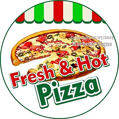 Buy Pizza DECAL (Choose Your Size) Concession Food Truck Vinyl Circle Sticker • 12.99$