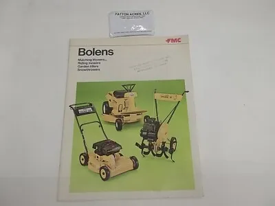 Buy Brochure For Bolens Mulching Mowers Riding Mowers Garden Tillers 829 22 5 • 10$