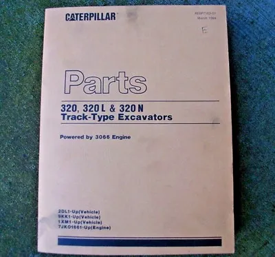 Buy CAT Caterpillar 320 L N Excavator Parts Manual Catalog Trackhoe Crawler Spare • 42.22$