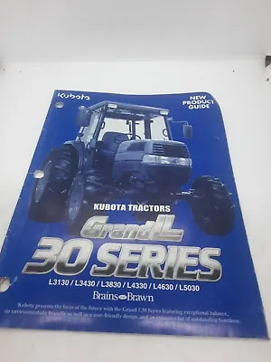 Buy Kubota Grand L 30 Series Tractor New Product Guide Sales Brochure Manual • 9.95$
