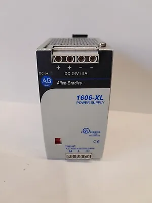 Buy Allen Bradley  #1606-xl120d  Power Supply (24vdc, 5a Output)(powers On)  K131 • 16.99$