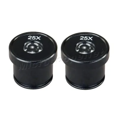 Buy Pair Of 25X Eyepieces For Student Microscopes 19.8mm New • 32.99$