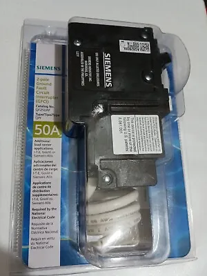 Buy 1 New Siemens Qf250a P 50a Circuit Breaker Ground Fault Self Test 2p Best Price • 87.50$