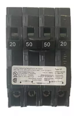 Buy SIEMENS Q22050CT2 20 Amp 2 Pole 50 Amp 2 Pole 240V Quad Circuit Breaker New • 45$