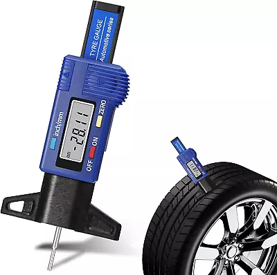 Buy LCD Display Tire Thread Measuring Gauge Digital Tire Depth Gauge Tire Tread Dept • 10.96$