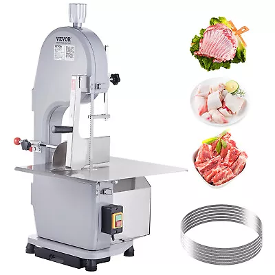 Buy VEVOR 1500W Electric Meat Bone Saw Machine Commercial Frozen Meat Bandsaw Cutter • 415.99$