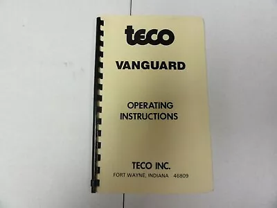 Buy Teco Vanguard Aerial Device Operating Instructions Manual   1/87 • 30$