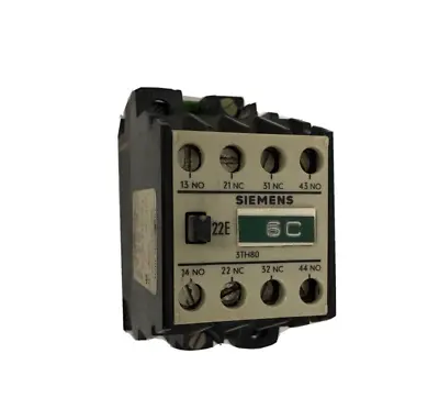 Buy Siemens Contactor Control Relay 3TH80 22-0A 110V Coil 2no+2nc Din Rail • 12.59$