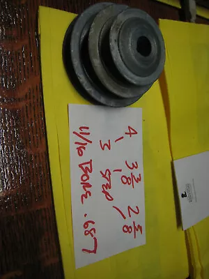 Buy Bandsaw Others Machine Pulley 3  Step F Or 1/2  Belts You Bore To 3/4  • 20$
