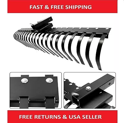 Buy 3 Point Landscape Rake Hitch Receiver Fits 60 Inch Compact Tractor ATV/UTV New • 337.24$