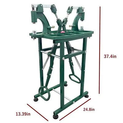 Buy Double Pedal Riveting Machine  Grommet Snap Press Manual Twisting Machine • 237$