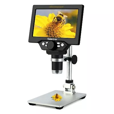 Buy Koolertron 7 Inch LCD Digital Microscope 12MP 1-1200X Magnification 1080P • 65$