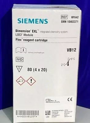Buy RF642 Siemens Dimension EXL (VB12) Vitamin B12 (80 Tests/Box) (SMN: 10463371) • 226$
