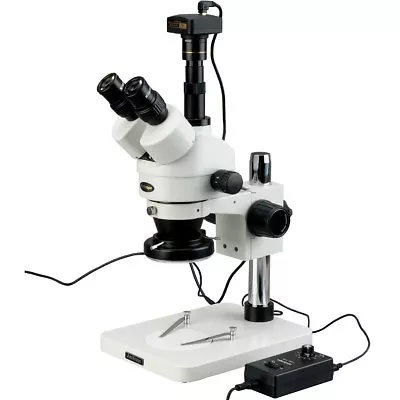 Buy AmScope 3.5X-90X Digital Zoom Stereo Microscope + 144-LED + 10MP USB Camera • 779.99$