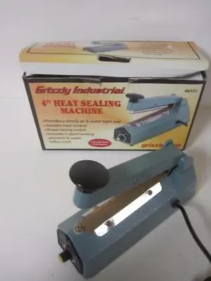 Buy Grizzly Industrial 4  Heat Sealing Machine Seal H6151 Used 30 Day Guarantee • 19.99$